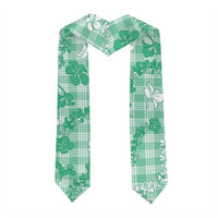 Omaomao Aloha Hawaii Graduation Stole Plumeria Lei With Palaka Motif - Polynesian Pride