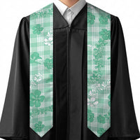 Omaomao Aloha Hawaii Graduation Stole Plumeria Lei With Palaka Motif - Polynesian Pride