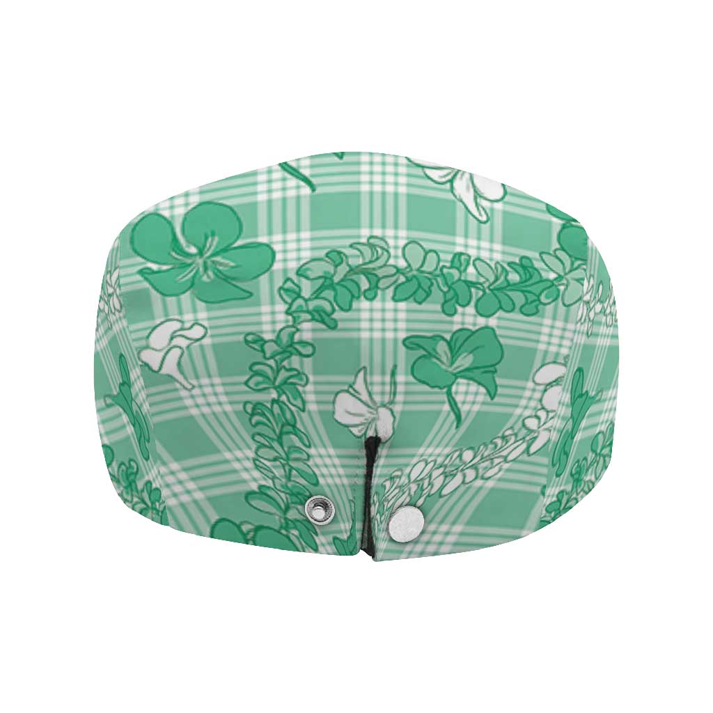 Omaomao Aloha Hawaii Jeff Hat Plumeria Lei With Palaka Motif LT14 - Polynesian Pride