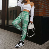 Omaomao Aloha Hawaii Jogger Pants Plumeria Lei With Palaka Motif - Polynesian Pride