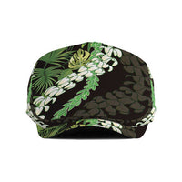 Omaomao Aloha Hawaii Lei Jeff Hat Tropical Flowers Elegant Vibe LT14 Green - Polynesian Pride