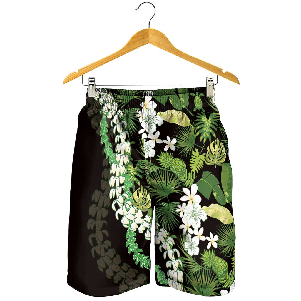 Omaomao Aloha Hawaii Lei Shorts for Men Tropical Flowers Elegant Vibe - Polynesian Pride