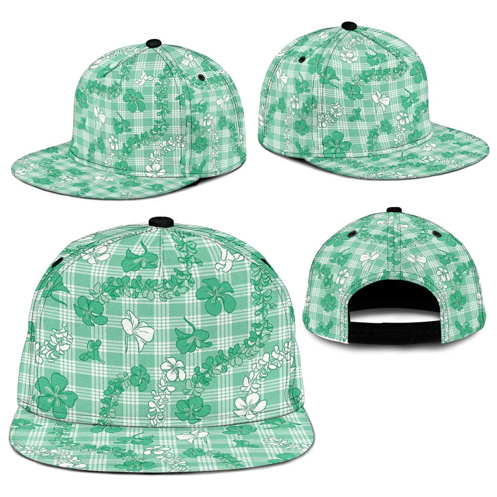 Omaomao Aloha Hawaii Snapback Cap Plumeria Lei With Palaka Motif LT14 - Polynesian Pride