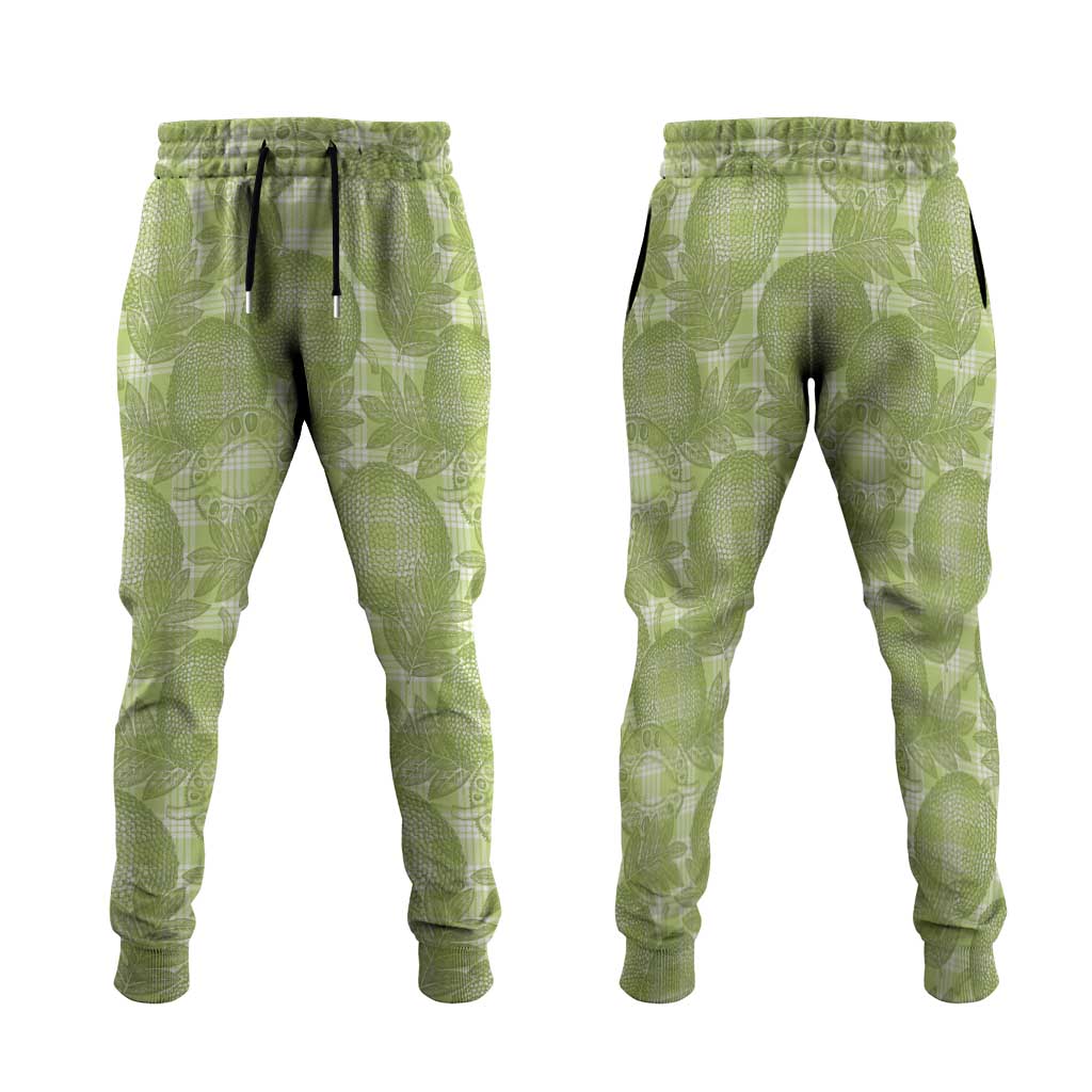 Omaomao Hawaii Breadfruit Palaka Motifs Jogger Pants