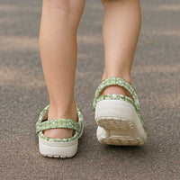 Omaomao Palaka Quilt Hawaii Clogs Shoes Hawaiian Tropical Monstera Sea Turtle LT14 - Polynesian Pride