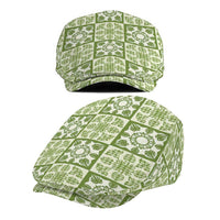 Omaomao Palaka Quilt Hawaii Jeff Hat Hawaiian Tropical Monstera Sea Turtle