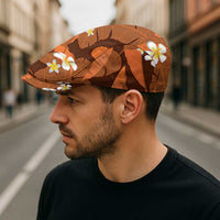 Orange Banana Leaf Hawaii Jeff Hat Lau Maia Plumeria Tropical Summer Vibes LT14 - Polynesian Pride