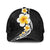 Pacific Hibiscus and Plumeria Tapa Pattern Classic Cap Black Color - Polynesian Pride