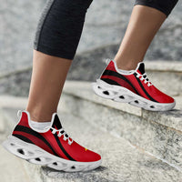Papua New Guinea Clunky Sneakers Flag-Inspired Curve Style