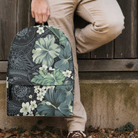 Pauliuli Hawai'i Hibiscus Backpack Polynesian Tribal Tattoo Pattern Floral Elements