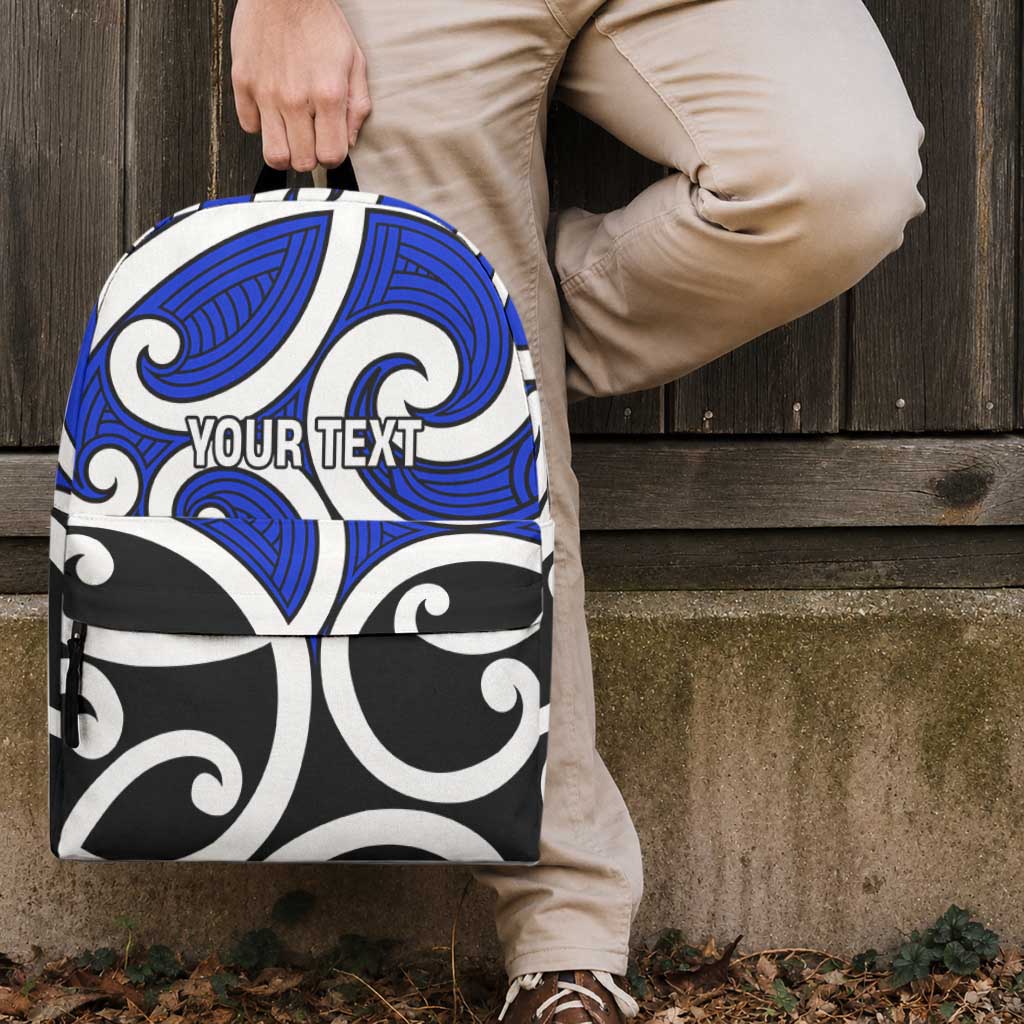 Personalised Kikorangi Maori Koru New Zealand Backpack LT14 - Polynesian Pride