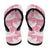 Pink Aloha Hawaii Flip Flops Monstera Hibiscus Plumeria Seamless Vibes - Polynesian Pride