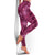 Pink Aloha Hawaii Leggings Hawaiian Kakau Ohia Lehua Lei - Polynesian Pride
