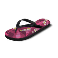 Pink Banana Leaf Hawaii Flip Flops Lau Maia Plumeria Tropical Summer Vibes LT14 - Polynesian Pride