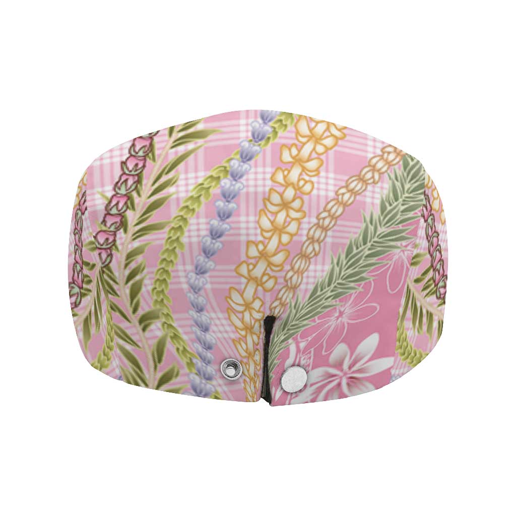 Pink Palaka Hawaii Leis Jeff Hat Hawaiian-plaid Elegant Tropical Vibes - Polynesian Pride