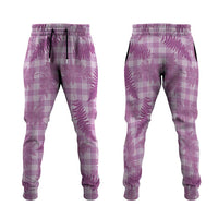 Pink Palaka Hawaii Palapalai Jogger Pants Hawaiian Fern