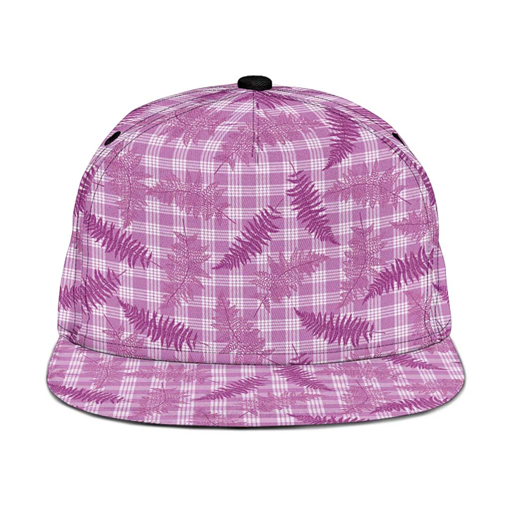 Pink Palaka Hawaii Palapalai Snapback Cap Hawaiian Fern