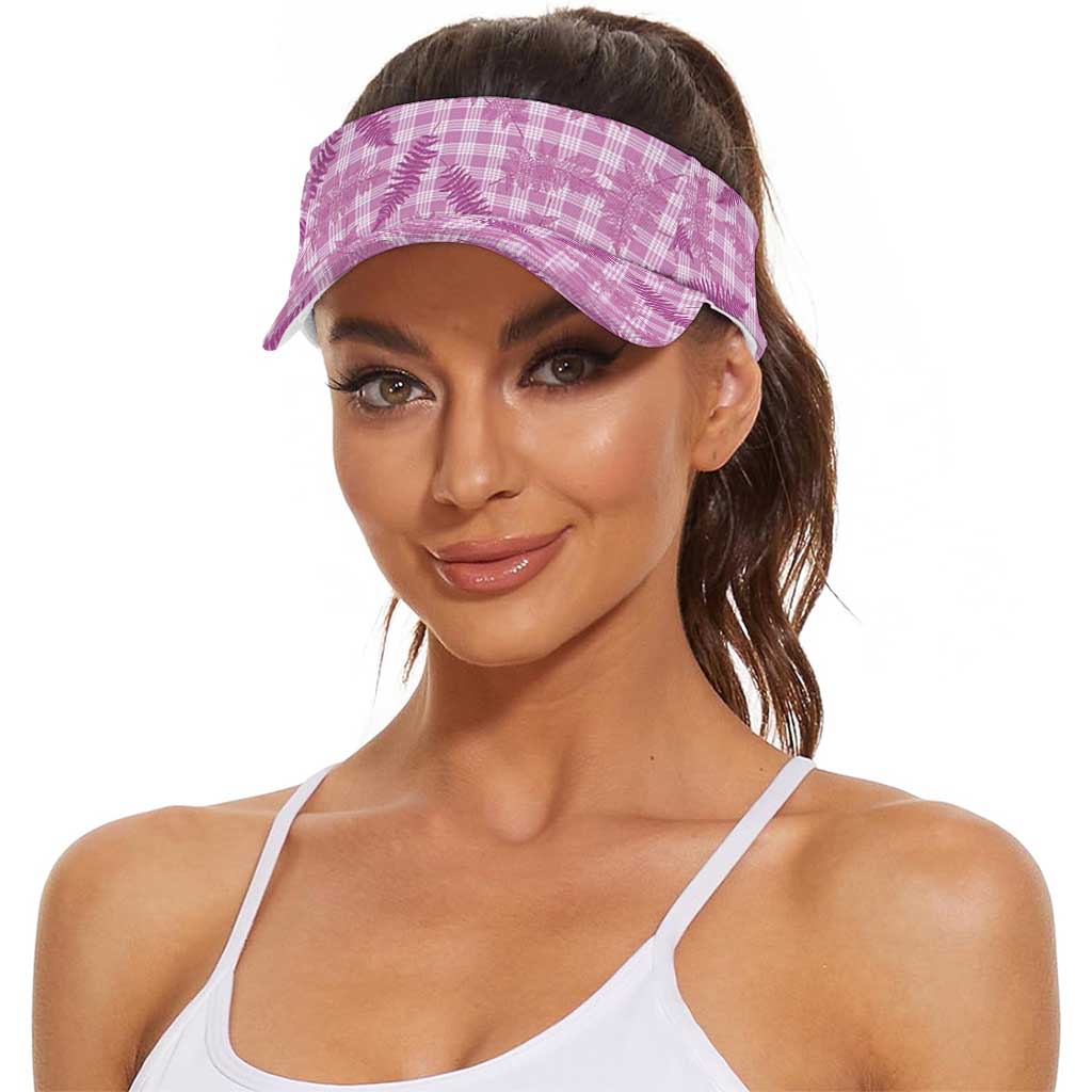 Pink Palaka Hawaii Palapalai Sun Visor Cap Hawaiian Fern LT14 - Polynesian Pride