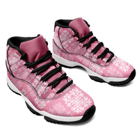 Pink Palaka Quilt Hawaii Sneakers J11 Traditional Hawaii-plaid Pattern LT14 - Polynesian Pride