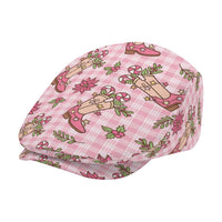 Pink Paniolo Palaka Hawaiian Cowgirl Christmas Jeff Hat LT9 - Polynesian Pride