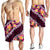 Pink Polynesia Shorts for Men Plumeria With Hibiscus Pattern Tropical Vibes - Polynesian Pride