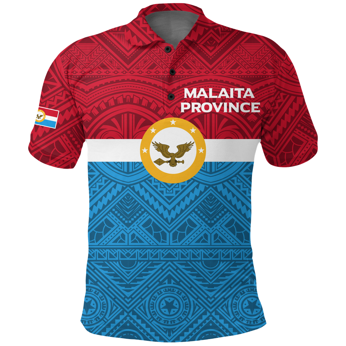 Custom Solomon Islands Malaita Province Polo Shirt Tribal Pattern LT12 Unisex Blue - Polynesian Pride