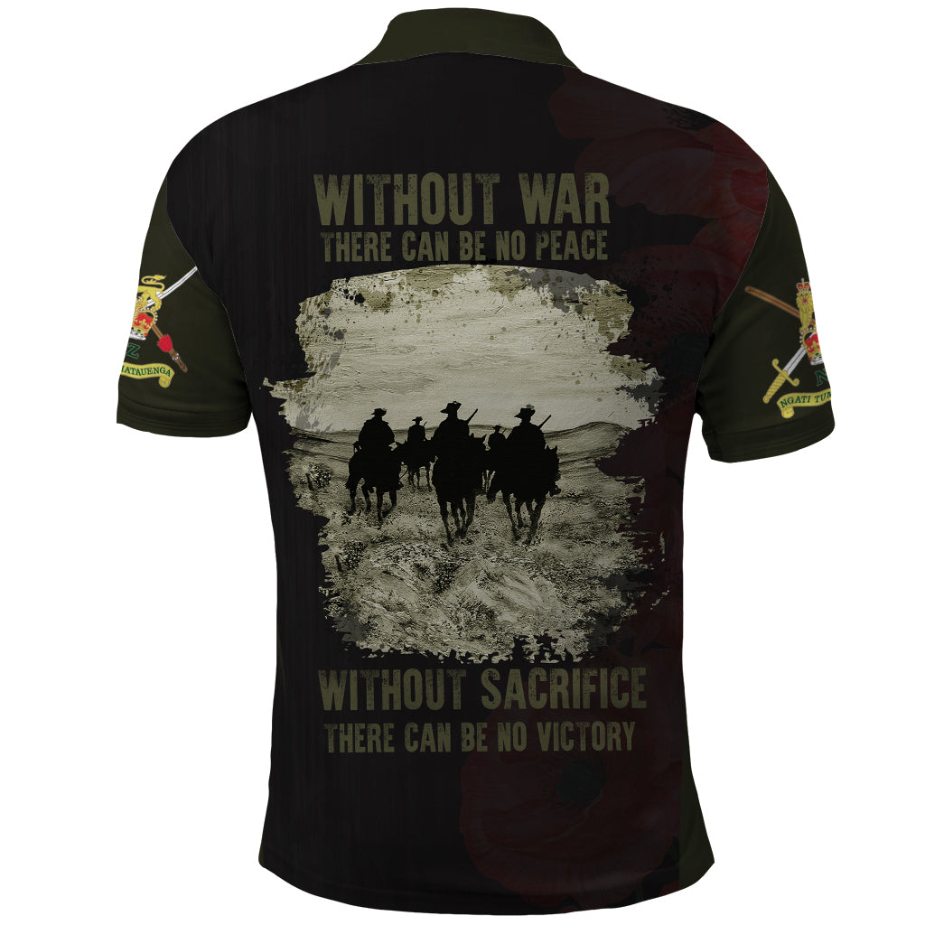 Polynesian Pride Apparel ANZAC New Zealand Polo Shirt, The Salute To Heroes Golf Shirt - Polynesian Pride