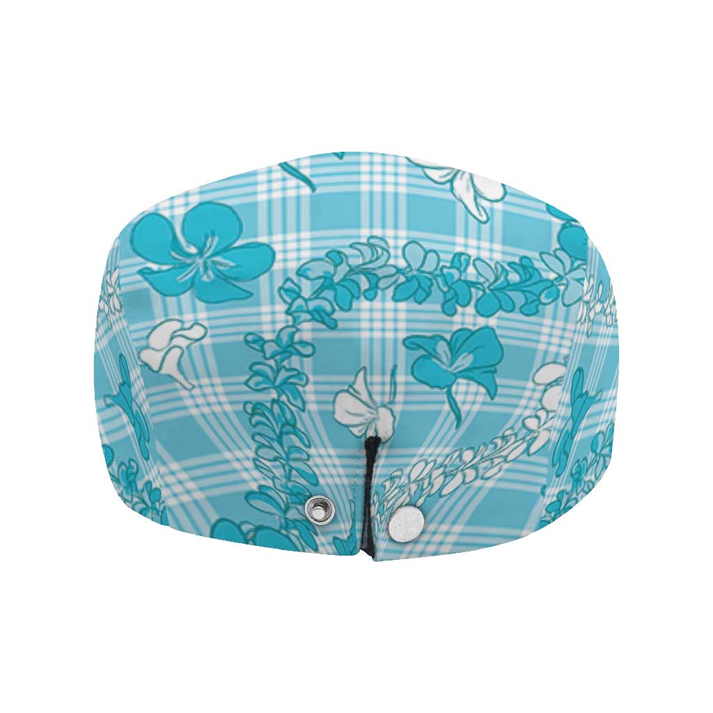 Polu Aloha Hawaii Jeff Hat Plumeria Lei With Palaka Motif LT14 - Polynesian Pride