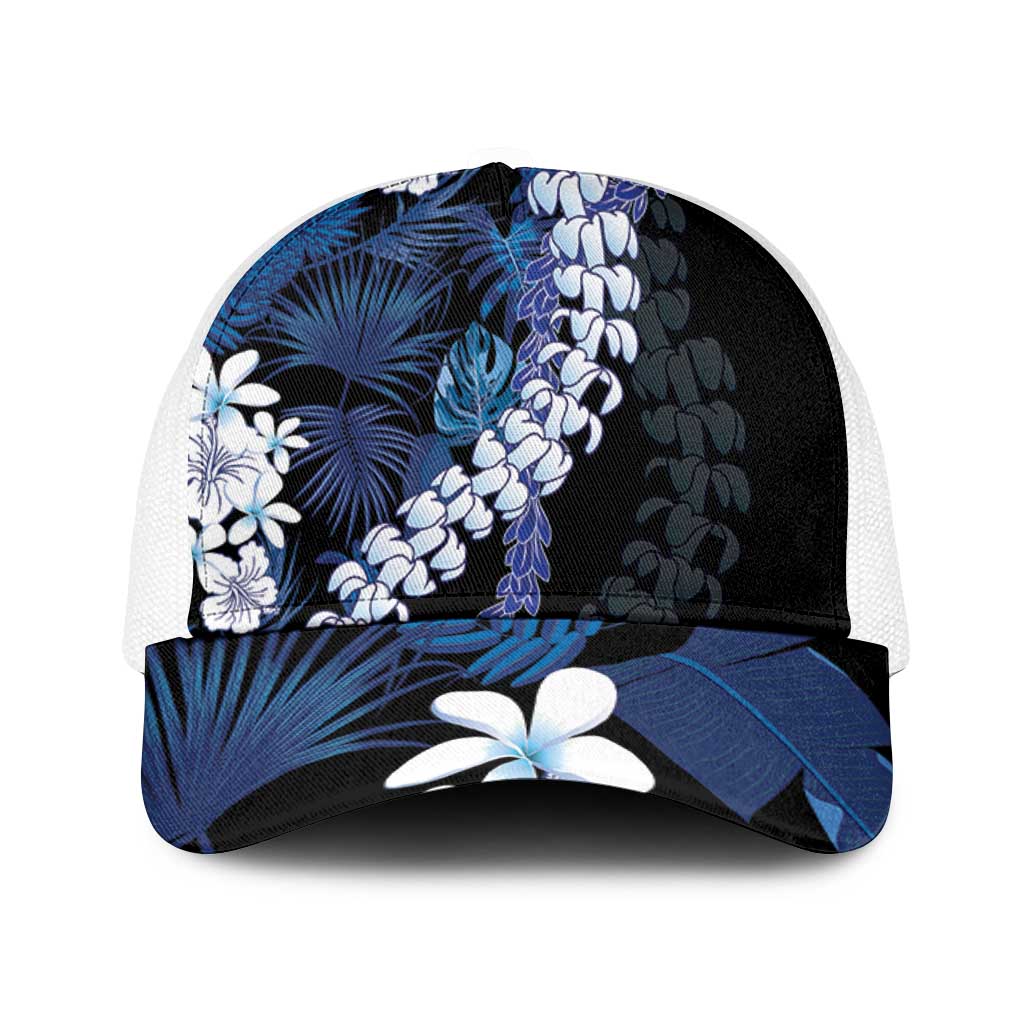 Polu Aloha Hawaii Lei Baseball Net Cap Tropical Flowers Elegant Vibe - Polynesian Pride