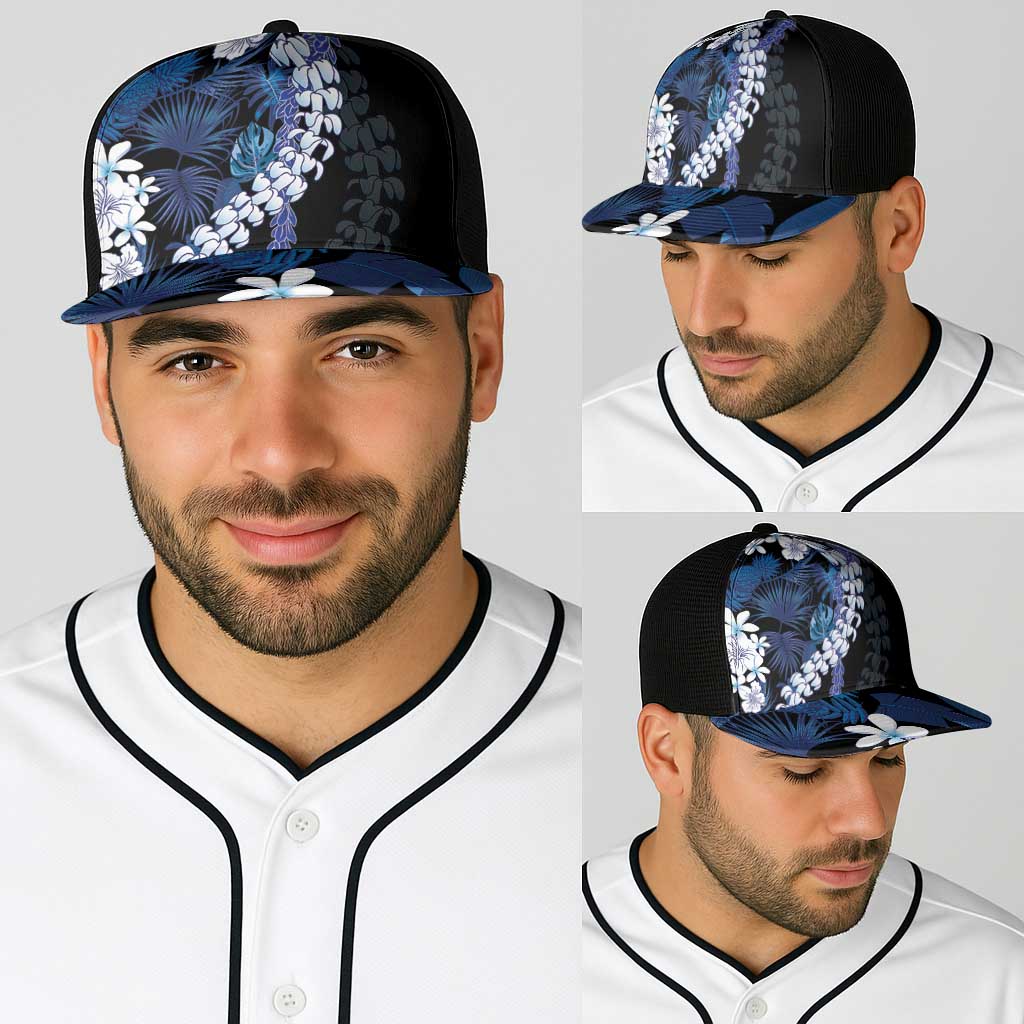 Polu Aloha Hawaii Lei Baseball Net Cap Tropical Flowers Elegant Vibe - Polynesian Pride