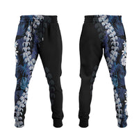 Polu Aloha Hawaii Lei Jogger Pants Tropical Flowers Elegant Vibe - Polynesian Pride