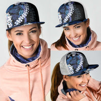 Polu Aloha Hawaii Lei Mesh Trucker Cap Tropical Flowers Elegant Vibe - Polynesian Pride