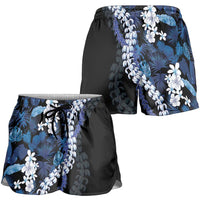 Polu Aloha Hawaii Lei Shorts for Women Tropical Flowers Elegant Vibe LT14 - Polynesian Pride
