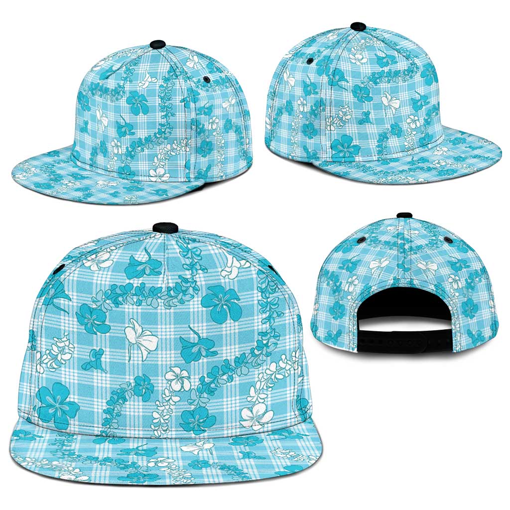 Polu Aloha Hawaii Snapback Cap Plumeria Lei With Palaka Motif LT14 - Polynesian Pride