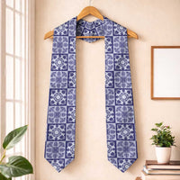 Polu Palaka Quilt Hawaii Graduation Stole Hawaiian Tropical Monstera Sea Turtle