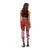 Polynesia Leggings Plumeria Red Curves