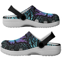 Polynesia Suicide Prevention Awareness Clogs Shoes Your Life Is Worth Living For Polynesian Purple