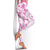 Polynesian Pattern With Plumeria Flowers Leggings Pink - Polynesian Pride