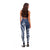 Polynesian Pride Leggings Turtle Hibiscus Luxury Style - Navy - Polynesian Pride