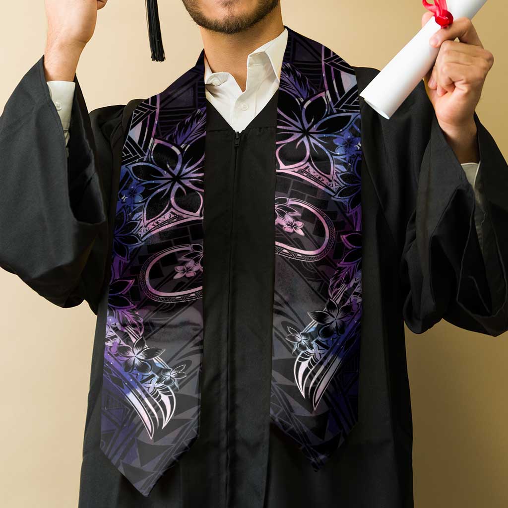 Polynesian Sunset Plumeria Graduation Stole Galaxy Polynesian Tattoo