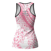 Polynesian Tiare Flower Pink Pastel Hollow Tank Top