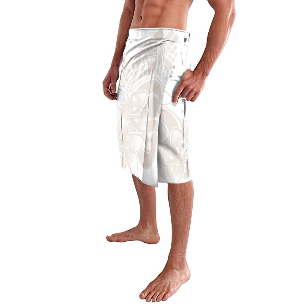 Polynesian Tribal Plumeria Lotu Tamaiti Lavalava Pastel Nude - Polynesian Pride