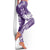 Polynesian Women's Day Leggings Plumeria Passion - Purple LT07