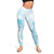 Polynesian Women's Day Leggings Plumeria Passion - Turquoise LT07