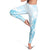 Polynesian Women's Day Leggings Plumeria Passion - Turquoise LT07