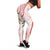 Polynesian Women's Day Wahine Leggings Plumeria Marble Glaze - Pink LT07