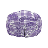Poni Aloha Hawaii Jeff Hat Plumeria Lei With Palaka Motif LT14 - Polynesian Pride