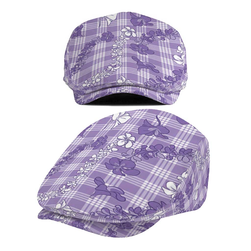 Poni Aloha Hawaii Jeff Hat Plumeria Lei With Palaka Motif LT14 - Polynesian Pride