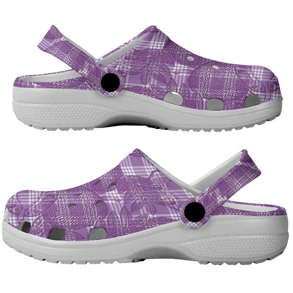 Poni Hawaii Breadfruit Palaka Motifs Clogs Shoes