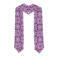 Poni Palaka Quilt Hawaii Graduation Stole Hawaiian Tropical Monstera Sea Turtle